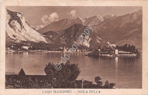 Cartolina Verbania Isola Bella 1932