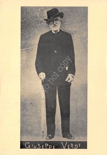 Cartolina Verdi 80° anniversario morte timbro filatelico 1981