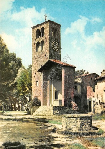 Cartolina Vernasca Torre Civica Oratorio timbro filatelico 1971
