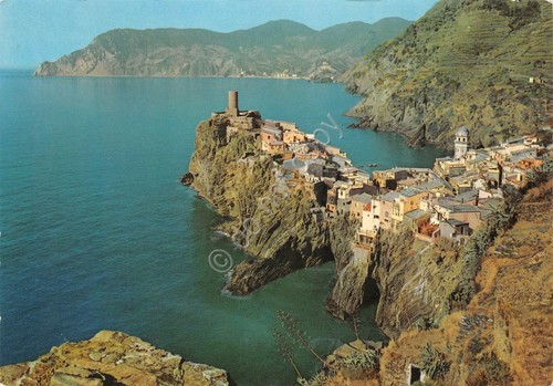 Cartolina Vernazza Cinque Terre Panorama (La Spezia)