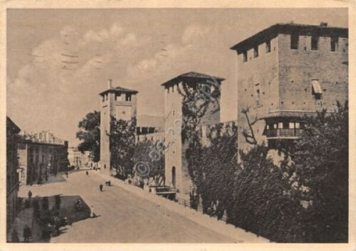 Cartolina Verona Castel Vecchio 1942
