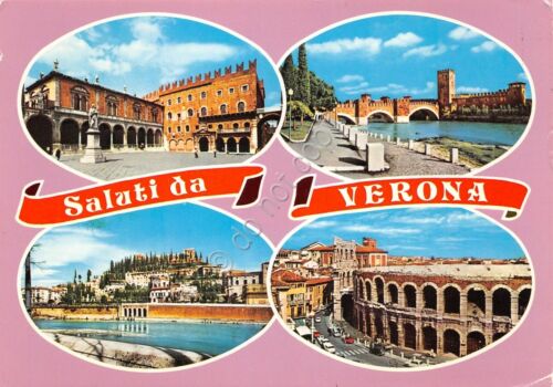 Cartolina Verona vedute 1975