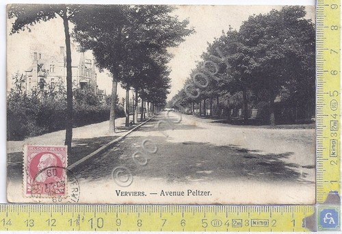 Cartolina Verviers - Avenue Pelzer - Vg Belge Congo - …