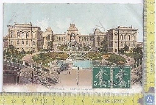 Cartolina VG Marseille - Le Palais Longchamp - Congo -1909