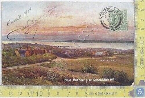 Cartolina VG Poole Harbour from Constitution Hill - Congo -1908