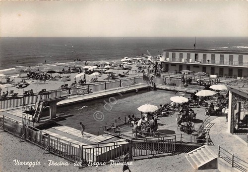 Cartolina Viareggio Bagno Principe Piscina