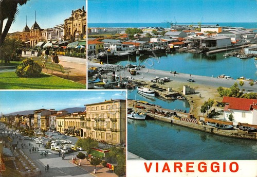 Cartolina Viareggio vedute anni '70 (Lucca)