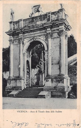 Cartolina Vicenza Arco di Trionfo detto delle Scalette 1936