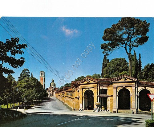Cartolina Vicenza Basilica di Monte Berico e i 150 archi …