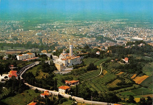 Cartolina Vicenza Panorama aereo 1988