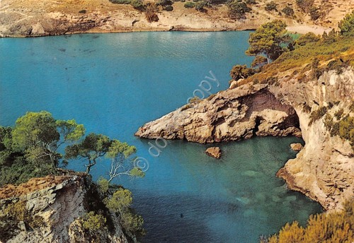 Cartolina Vieste Baia e Grotta di Portopiatto 1980 (Foggia)