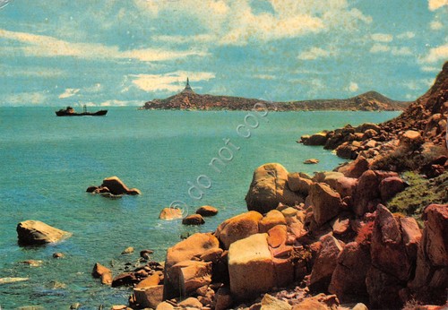 Cartolina Villasimius Capo Carbonara 1964 graffio