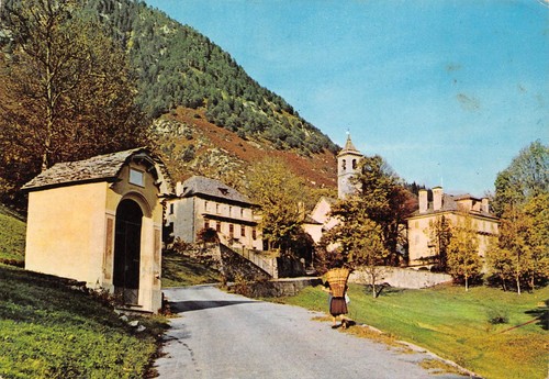 Cartolina Villette Novara panorama parziale animata