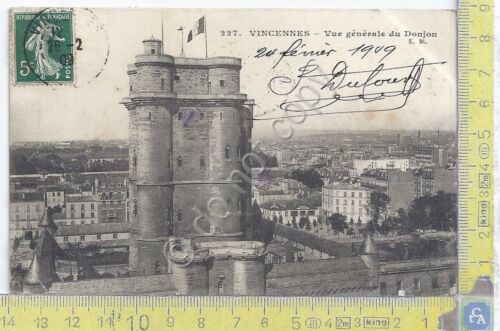 Cartolina Vincennes - Vue du Donjon - Vg France Congo …