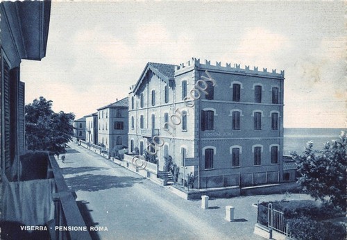 Cartolina Viserba Pensione Roma
