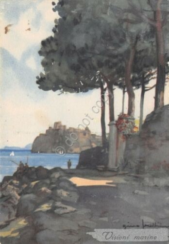 Cartolina Visioni Marine Illustrata Frattini