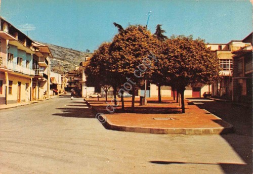 Cartolina Vitulazio Piazza Papa Giovanni XXIII anni '90