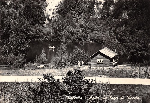 Cartolina Vobbietta Baita sul Lago di Noceto animata