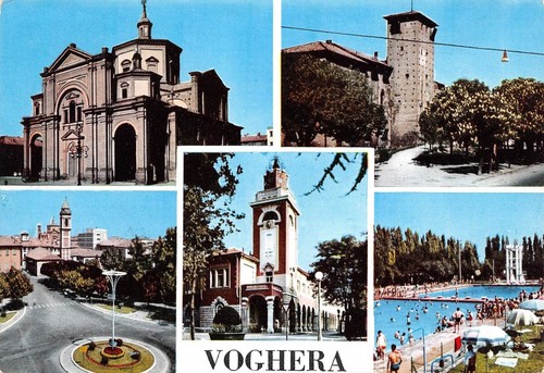 Cartolina Voghera Vedutine 1980 (Pavia)