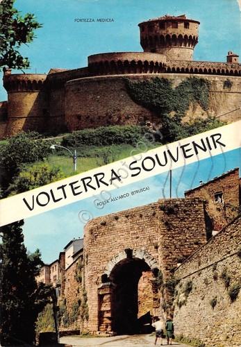 Cartolina Volterra vedute 1975 (Pisa)
