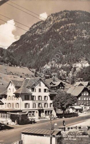 Cartolina Wassen Hotel des Alpes 1960