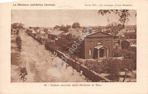 Cartolina Wau Missione Africa Centrale 1925