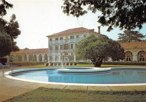 Cartolina Zerman di Mogliano Veneto Hotel Villa Condulmer Piscina 1990