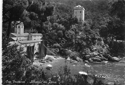 Cartolina Zoagli Castello Sem Benelli e Golfo Tigullio 1952