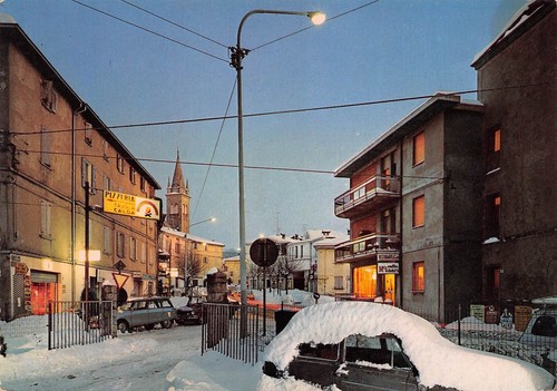 Cartolina Zocca Via Tesi Notturno