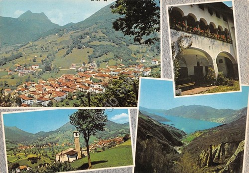 Cartolina Zone Lago d'Iseo Panorama Piramidi e San Casciano 4 …