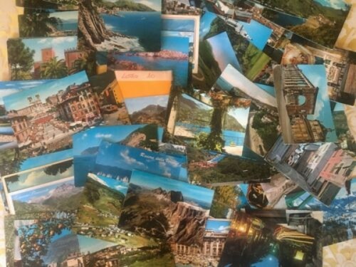 Cartoline Lotto di 100 cartoline colore VG e NVG Lotto …