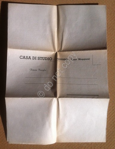 Casa di Studio Oggebbio Lago Maggiore - lettera di adesione …