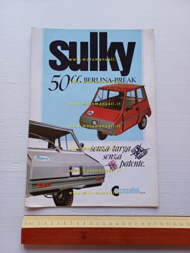 Casalini Sulky 50 Berlina - Break 1986 depliant ITALIANO microauto …