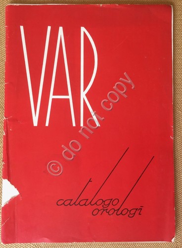 Catalogo Orologi - Watch Catalogue - VAR - Vendita per …