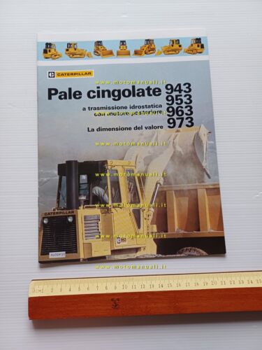 Caterpillar pale cingolate 943 953 963 973 anni 80 depliant …