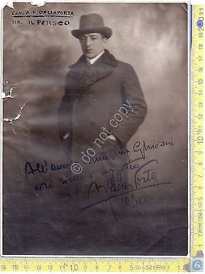 Cav. Arturo Francesco DELLAPORTA - Fotografia Autografata - Signed Photo …