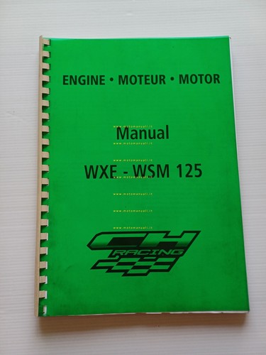 CH Racing WXE - WSM 125 manuale officina motore Yamaha …