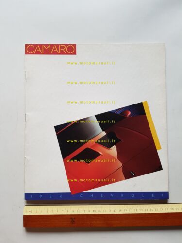 Chevrolet Camaro IROC Z28 Berlinetta Sport Coupè 1986 depliant originale …