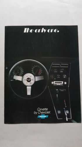 Chevrolet Corvette 1977 depliant originale auto USA INGLESE car brochure