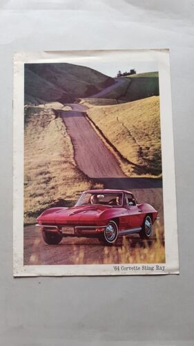 Chevrolet Corvette Sting Ray 1964 USA depliant originale brochure