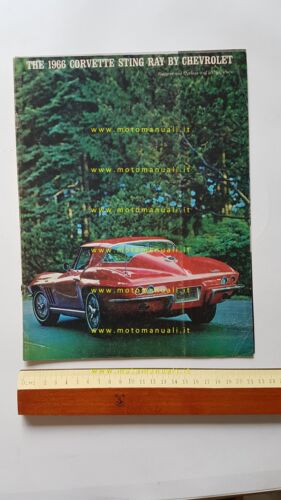 Chevrolet Corvette Sting Ray 1966 depliant USA originale