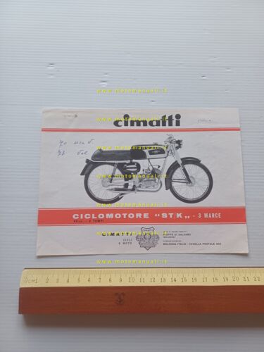 Cimatti 48 ST-K anni 60 depliant italiano originale