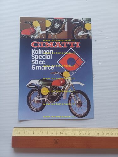 Cimatti 50 Kaiman Special 6M 1977 depliant italiano originale