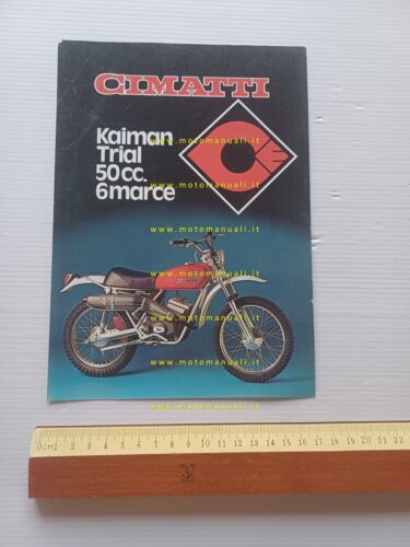 Cimatti 50 Kaiman Trial 1975 depliant italiano originale