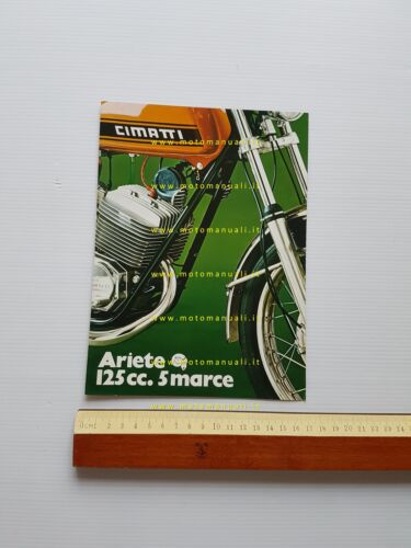 Cimatti Ariete 125 1972 depliant ITALIANO originale brochure