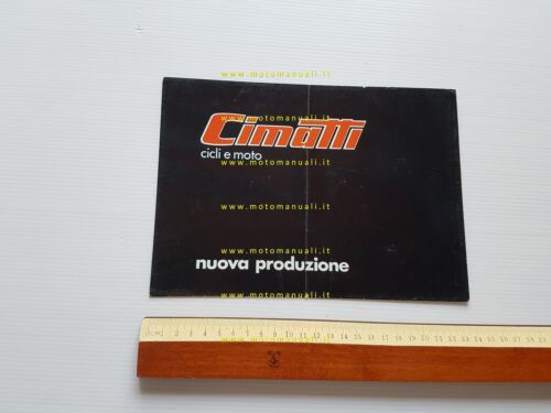 Cimatti produzione moto ciclomotori 1972 depliant ITALIANO originale