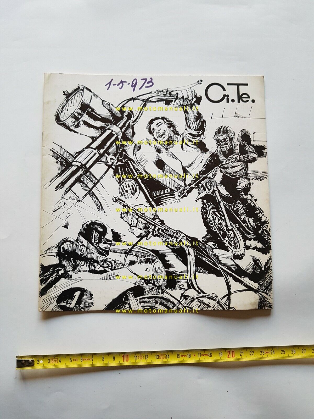 CITE catalogo comandi gas leve manubri moto ciclomotori 1973 originale