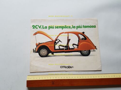 Citroen 2 CV 1980 depliant originale italiano