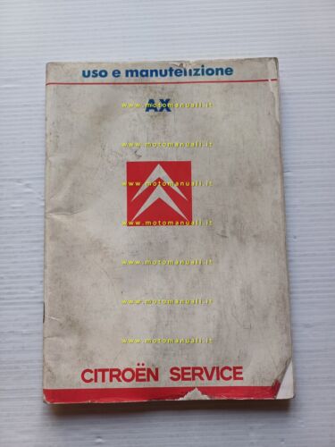 Citroen AX 1987 manuale uso manutenzione libretto istruzioni italiano originale