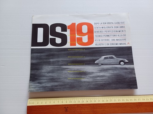 Citroen DS 19 1963 depliant italiano originale